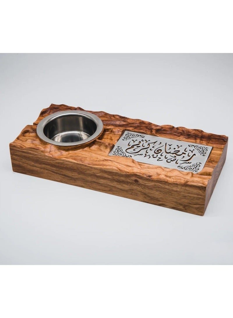 HilalFul Wooden Madkhan Incense Burner Holder | Home Decoration Incense Stand | Bakhoor Burner Home Fragrance | Diffuser Madkhan | Gift Set for Wedding, Anniversary, Eid, Ramadan - Image 4